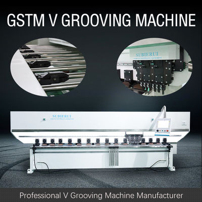 Thép không gỉ Panel V Groover Machine Thang máy CNC V Grooving Machine