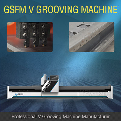 Máy cắt kim loại tấm CNC 1250mm Máy chống ván trượt V Groover