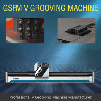 Máy cắt kim loại tấm CNC 1250mm Máy chống ván trượt V Groover