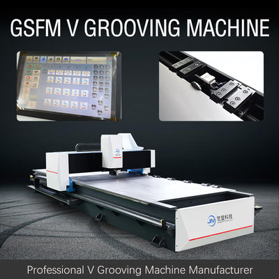 Mô hình 1225 Máy cắt rãnh CNC V với động cơ chân thủy lực cho tấm đồng