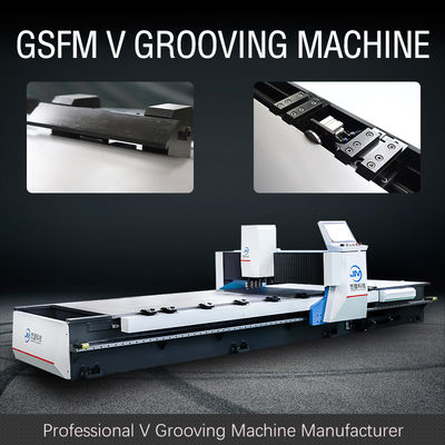Mô hình 1225 Máy cắt rãnh CNC V với động cơ chân thủy lực cho tấm đồng