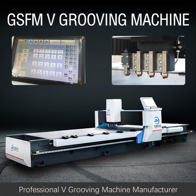 Giải pháp thông minh V Máy cắt rãnh cho cửa bốn mặt hoàn toàn tự động